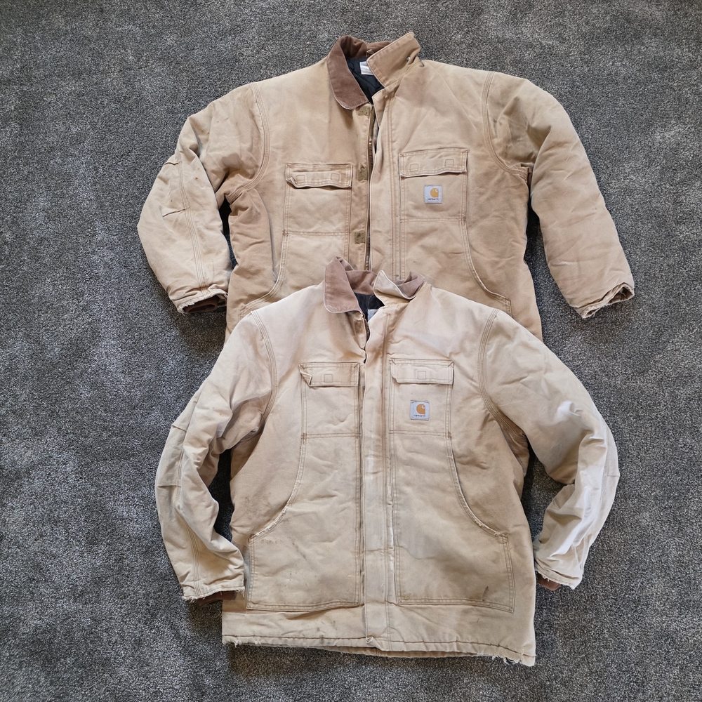 Carhartt men's duck traditional coats with corduroy-trimmed collar size 48 reg